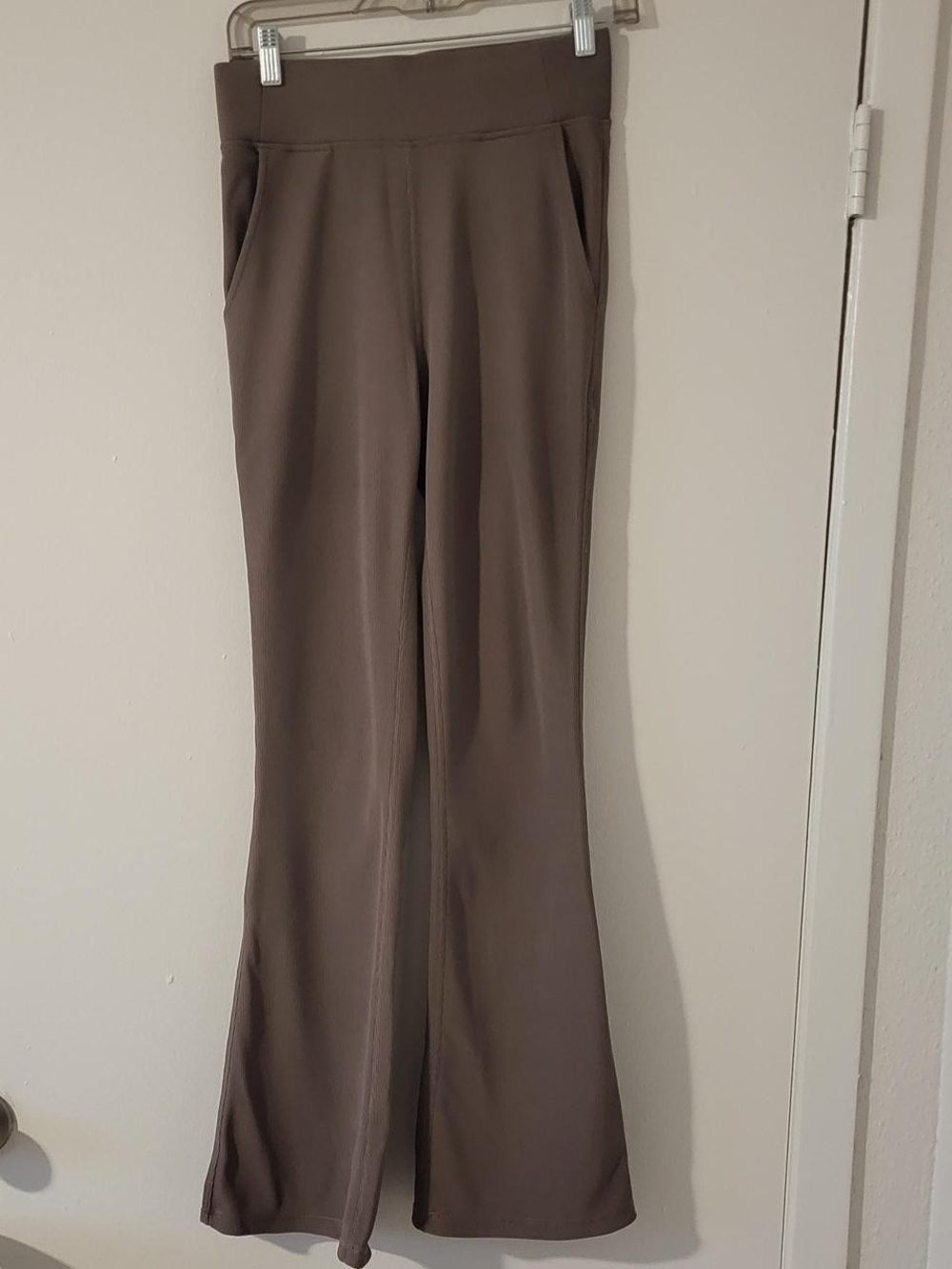 Women's Flared Ponte Knit Pants - Taupe